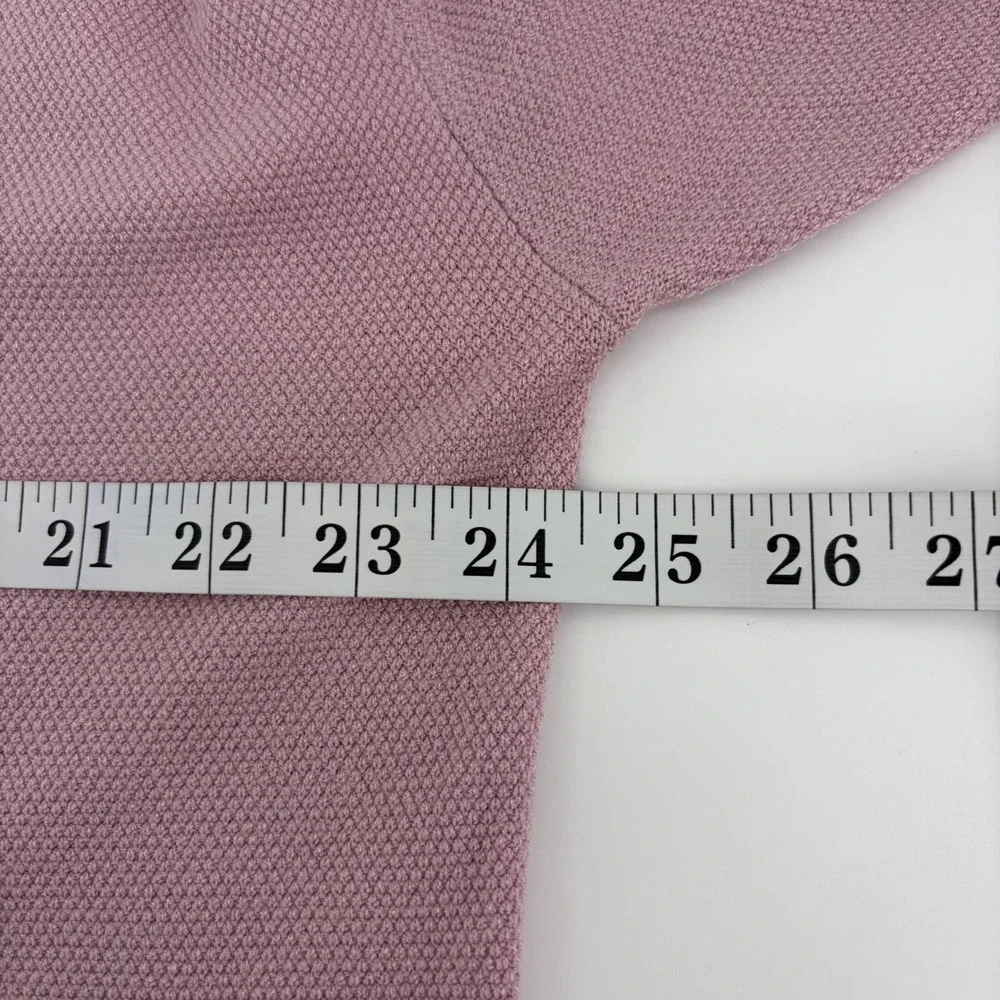 Ava & Viv Womens 1X‎ Pink Sweater Mock Neck Hoodie Knit Pullover Long Sleeve